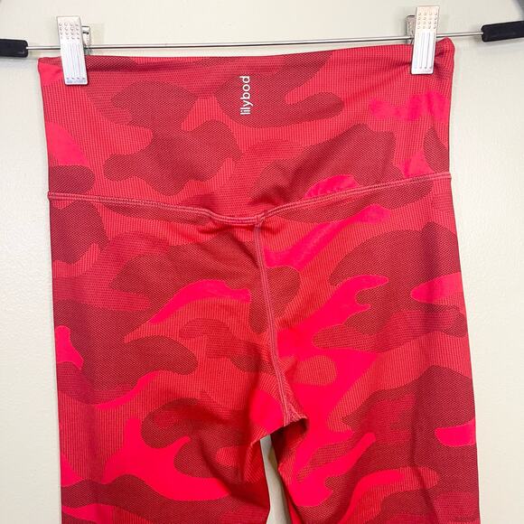 Lilybod Red Camo Athletic Workout Leggings Size S - Picture 7 of 9